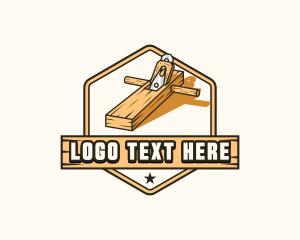 Wood Planer Carpentry logo