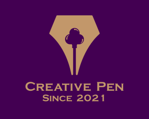 Poker Fountain Pen  logo design