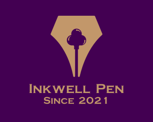 Poker Fountain Pen  logo design