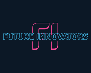 Cyber Neon Gaming logo design