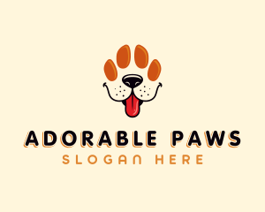 Pet Paw Dog logo design