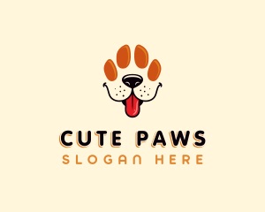 Pet Paw Dog logo design