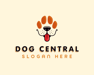 Pet Paw Dog logo design