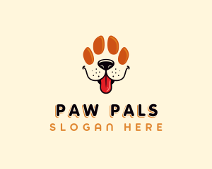 Pet Paw Dog logo design