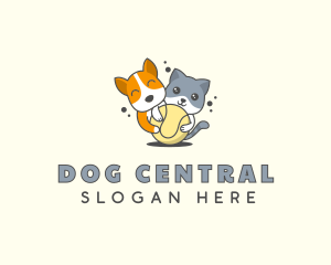 Dog & Cat Pet Toy logo design