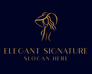 Fashion Elegant Woman logo design