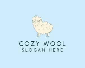 Cute Sheep Sketch logo design