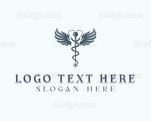 Medical Stethoscope Healthcare Logo