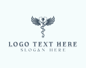 Medical Stethoscope Healthcare logo