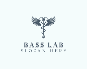 Medical Stethoscope Healthcare logo design