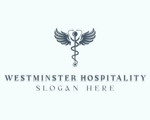 Medical Stethoscope Healthcare logo design