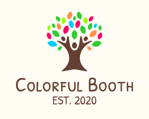 Colorful Community Tree logo design