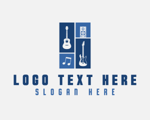 Guitar - Music Instrument Guitar logo design
