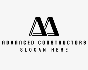 Geometric Industrial Construction logo design