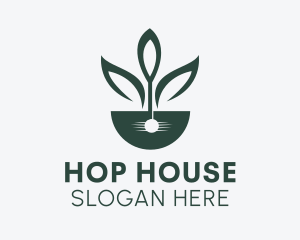 House Plant Gardening  logo design