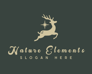 Nature Star Deer logo design