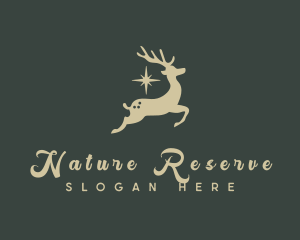 Nature Star Deer logo design