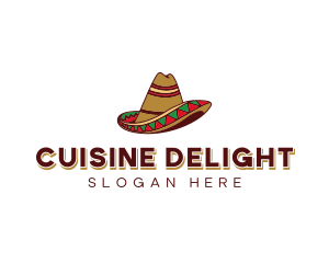 Mexican Sombrero Hat logo design