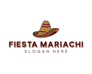 Mexican Sombrero Hat logo design