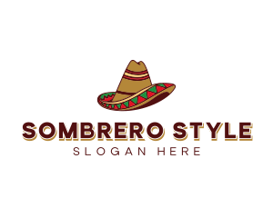 Mexican Sombrero Hat logo design