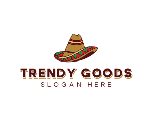 Mexican Sombrero Hat logo design