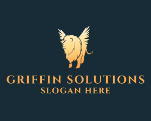 Mythical Griffin Creature  logo design