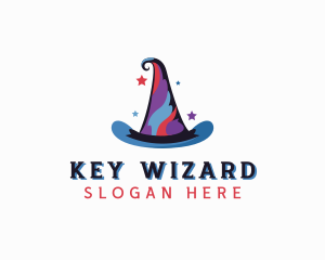 Magician Wizard Hat  logo design