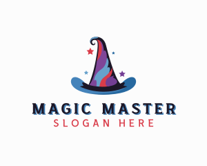 Magician Wizard Hat  logo design