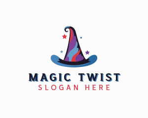 Magician Wizard Hat  logo design