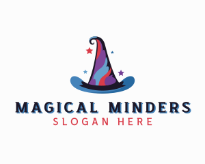 Magician Wizard Hat  logo design