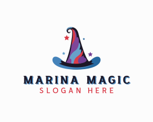 Magician Wizard Hat  logo design