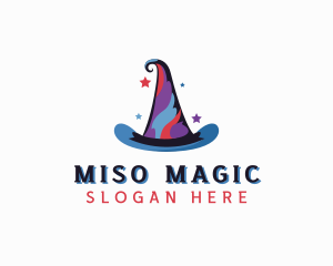 Magician Wizard Hat  logo design