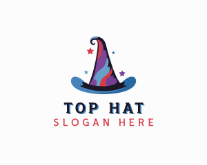 Magician Wizard Hat  logo design