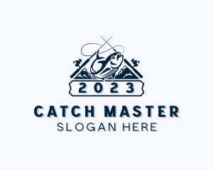 Trout Fish Fishing logo design