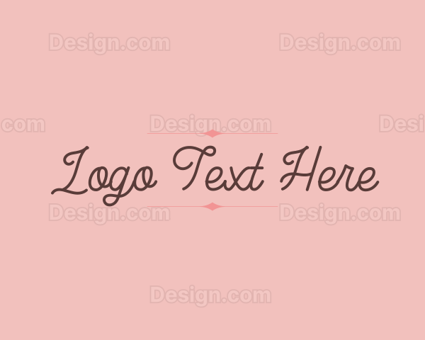 Cursive Beauty Wordmark Logo