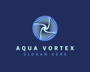 Vortex Whirl Waves logo design