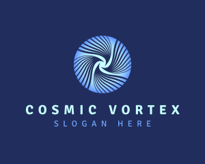 Vortex Whirl Waves logo design