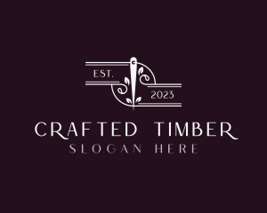 Eco Friendly Tailoring Needle logo design