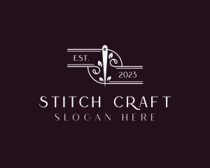 Eco Friendly Tailoring Needle logo design