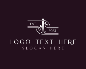 Fashion - Eco Friendly Tailoring Needle logo design