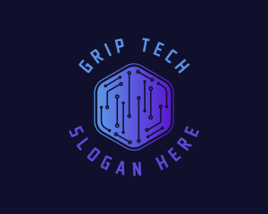 Digital Hexagon Tech logo design