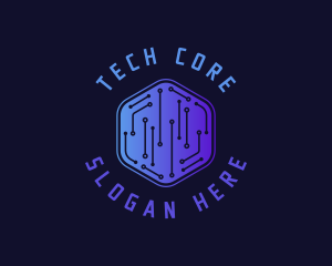 Digital Hexagon Tech logo design