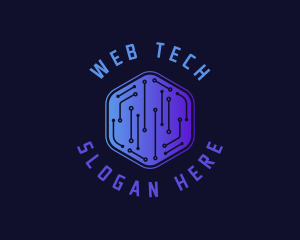 Digital Hexagon Tech logo design