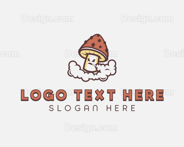 Smoking Mushroom Logo