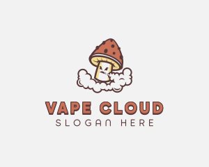 Smoking Mushroom logo design