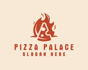 Fire Pizza Restaurant  logo design