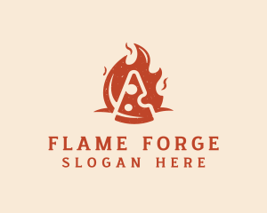 Fire Pizza Restaurant  logo design