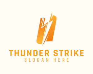 Lightning Volt Power logo design