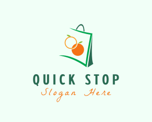 Orange Shopping Bag logo design