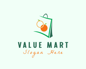 Orange Shopping Bag logo design